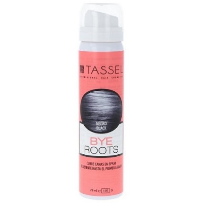 Spray vopsea pentru păr Tassel Bye Roots Black 75ml (E07277/50)