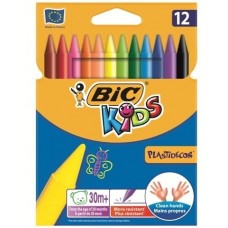 Восковые карандаши Bic Plastidecor 12pcs (35132)