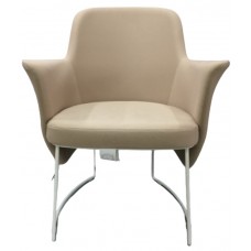 Кресло Papatya Jeremy Metal Legs White /UpholsteryBeige