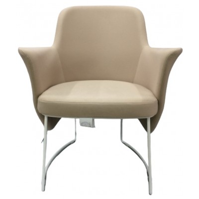 Кресло Papatya Jeremy Metal Legs White /UpholsteryBeige