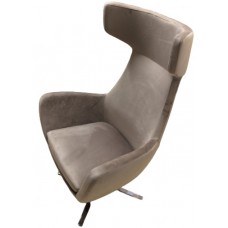 Fotoliu Papatya Lucy Upholstery Cappuccino /Chrome Leg