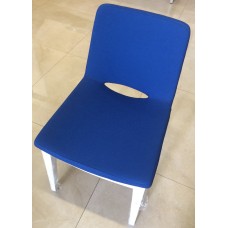 Scaun Papatya Nevada Wood Legs White /Upholstery Camira Blue