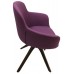 Кресло Papatya Njoy SwivelWood Legs Ebony /Upholstery Violet