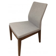 Scaun Papatya Pasha Wood Legs Walnut /Upholstery Grey