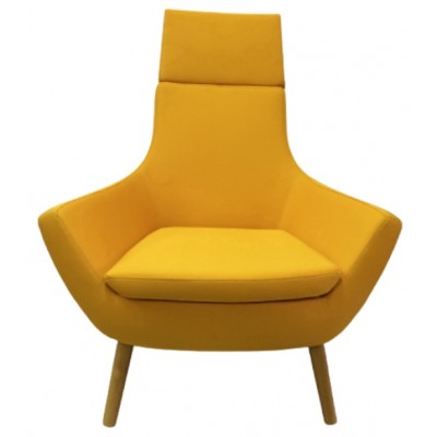 Кресло Papatya Rebecca With Head Wood Legs A303/Upholstery Yellow