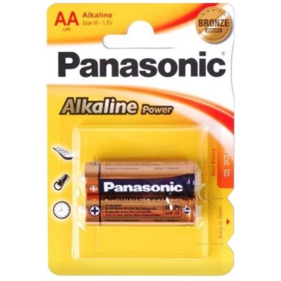 Батарейка Panasonic Alkaline AA 2 (LR6REB/2BPR)