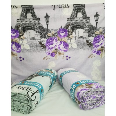 Lenjerie de pat Cottony Cotton Paris Violet 1 (8459)