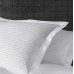 Lenjerie de pat Cottony Satin De Lux Stripe Perla Alba 2E (15058)