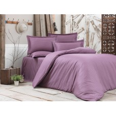 Постельное бельё Cottony Satin De Lux Stripe Violet Deschis 2E (235167)