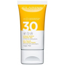 Солнцезащитный крем масло лосьон Clarins Dry Touch Sun Care Cream Face SPF30 50ml