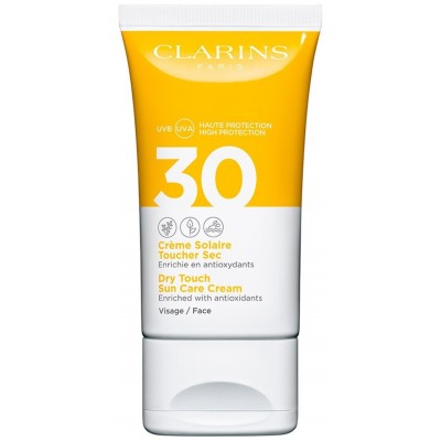 Солнцезащитный крем масло лосьон Clarins Dry Touch Sun Care Cream Face SPF30 50ml