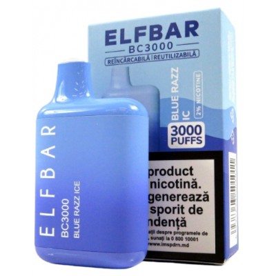 Țigară electronică Elf Bar BC3000 Blue Razz Ice