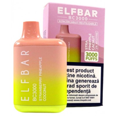 Țigară electronică Elf Bar BC3000 Strawberry Pineapple Coconut