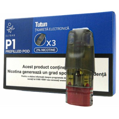 Cartuș Elf Bar P1 2ml 3pcs Tobacco