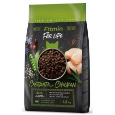 Hrană uscată pentru pisici Fitmin For Life Castrate Chicken 1.8kg