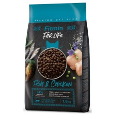 Hrană uscată pentru pisici Fitmin For Life Adult Fish & Chicken 1.8kg