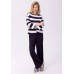 Пижама Ajoure T23520 Black Stripes White/Black 2XL