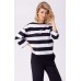 Пижама Ajoure T23520 Black Stripes White/Black 2XL