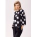 Pijama Ajoure T23520 Black Star White 2XL