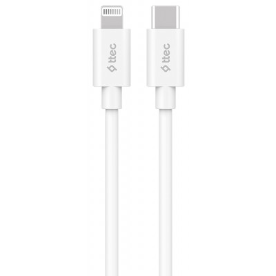 USB Кабель Ttec Type-C to Lightning 1.5m White (2DK40B)