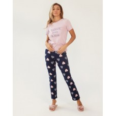 Pijama Ajoure T23543 Powder Print Hearts 2XL