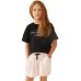 Детская пижама Ajoure TF23545 Black Print Leopard Pink 8-9