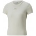 Женская футболка Puma Classics Ribbed Slim Tee Beige XL