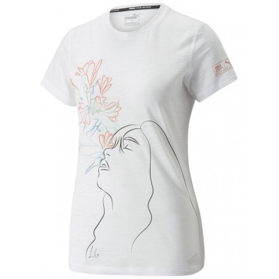 Женская футболка Puma Next Gen Artist Series Ss Tee Puma White S