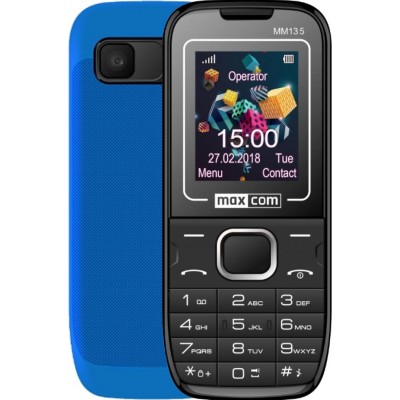 Мобильный телефон Maxcom MM135 Black/Blue