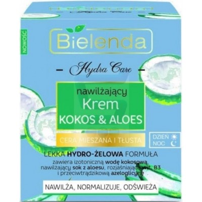 Cremă pentru față Bielenda Coconut & Aloe Combination Skin 50ml