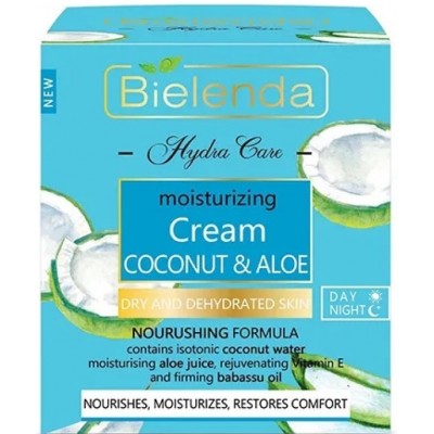 Cremă pentru față Bielenda Coconut & Aloe Dry Dehydrated Skin 50ml