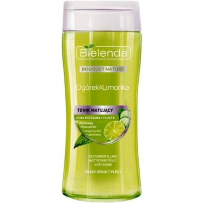 Тоник для лица Bielenda Cucumber & Lime Mattifying Tonic 200ml