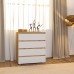 Комод Yasen Ричи 800 4Ш Дуб Тахо/Белый