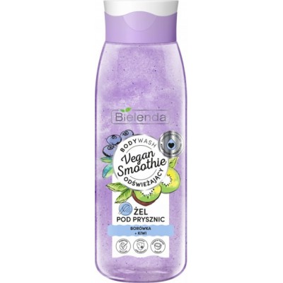 Gel de duș feminin Bielenda Vegan Smoothie Blueberry & Kiwi 400ml