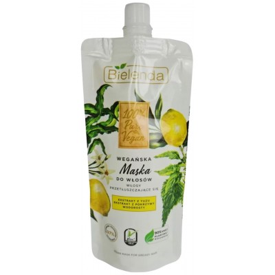 Mască pentru păr Bielenda 100% Pure Vegan Mask Oily Hair 125ml