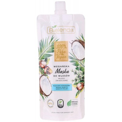 Mască pentru păr Bielenda 100% Pure Vegan Mask Damaged Hair 125ml