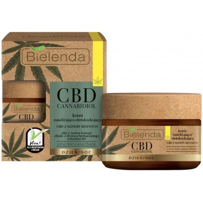 Cremă pentru față Bielenda CBD Cannabidiol Detox Cream 50ml