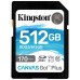 Карта памяти Kingston SDXC 512Gb Canvas Go Plus Class10 UHS-I U3 V30 (SDG3/512GB)