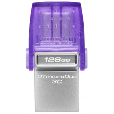 Флеш-накопитель Kingston DataTraveler microDuo 3C Purple 128Gb (DTDUO3CG3/128GB)