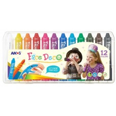 Мелки для лица Amos Face Deco 12 Colors (FD5PC12)