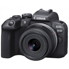 Aparat foto Canon EOS R10 + RF-S 18-45mm f/4.5-6.3 IS STM KIT + Adapter EF-EOS R for EF-S and EF