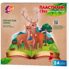 Plastilina Луч Zoo 24 Culori (15658)