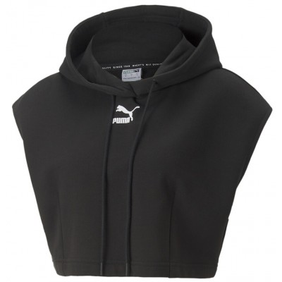 Женская толстовка Puma Dare To Hooded Cropped Vest Puma Black L