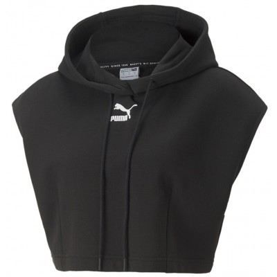 Женская толстовка Puma Dare To Hooded Cropped Vest Puma Black S