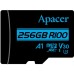 Карта памяти Apacer microSDXC UHS-I U3 V30 R100 A1 256Gb + Adapter RP (AP256GMCSX10U7-R)