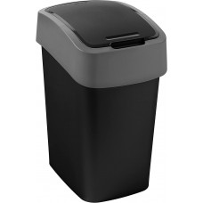 Coș de gunoi Curver Flip Bin 9L Black/Grey (229418)