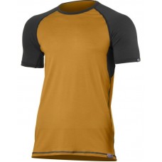 Tricou termo pentru bărbați Lasting Oto 2480 M Mustard/Petrol