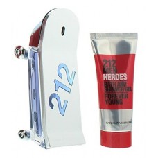 Парфюмерный набор для него Carolina Herrera 212 Men Heroes EDT 90ml + Shower Gel 100ml