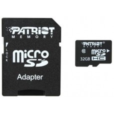 Сard de memorie Patriot 32Gb LX Series microSD Class10 U1 UHS-I + SD adapter (PSF32GMCSDHC10)