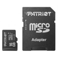 Сard de memorie Patriot 16Gb LX Series microSD Class10 U1 UHS-I + SD adapter (PSF16GMCSDHC10)